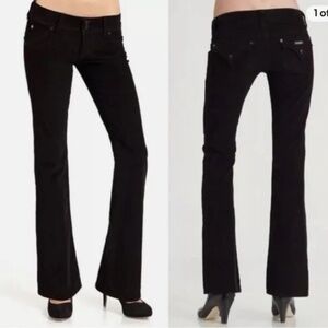 Hudson Signature Boot Cut Jeans Pants Corduroy Black 27